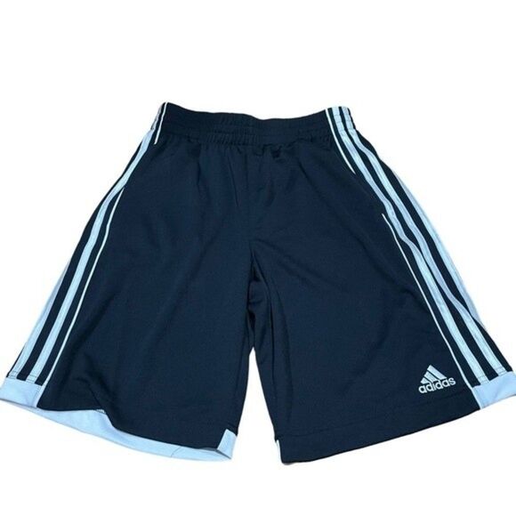 Adidas Classic Striped Black Activewear Shorts - Picture 1 of 3